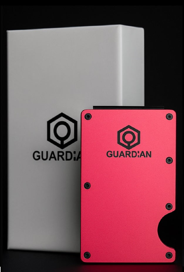 Cartera fucsia con caja para regalo proteccion RFID 