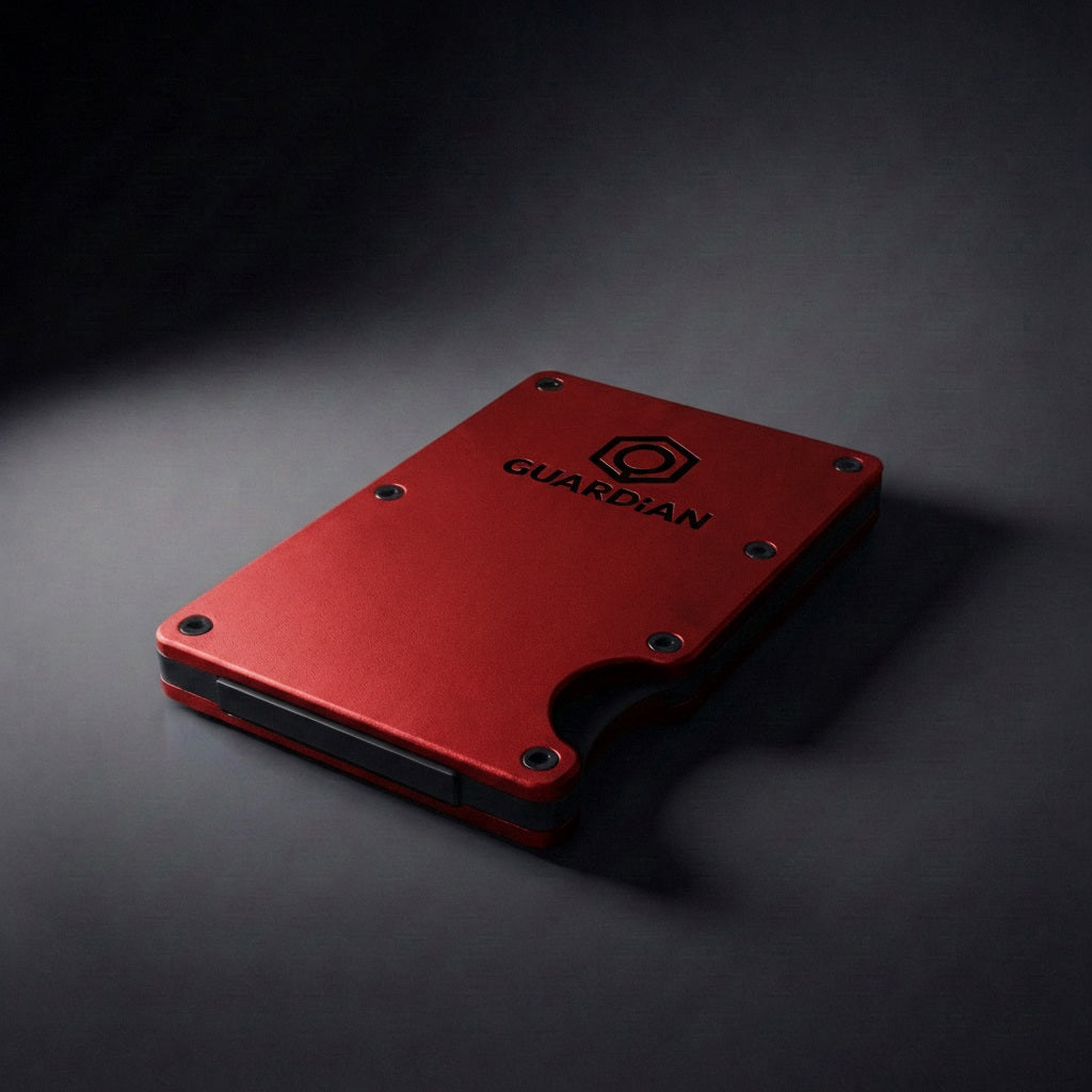 cartera minimalista segura con bloqueo RFID para tarjetas fx 02